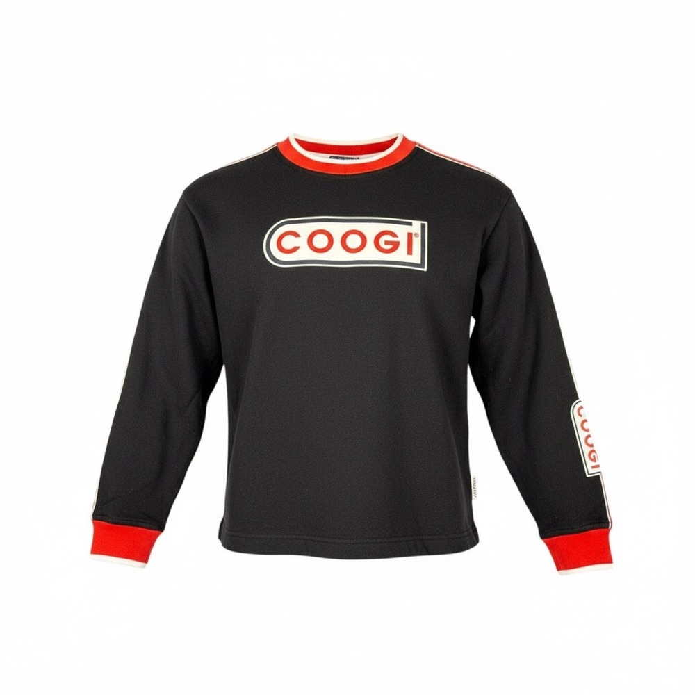 Vintage Coogi Sport Black Long Sleeve Crewneck‎ Sweatshirt Kids Size 12 14 NEW